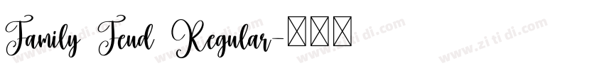 Family Feud Regular字体转换